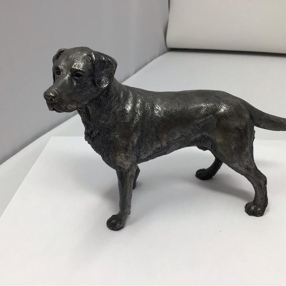 Sterling silver Labrador dog figurine